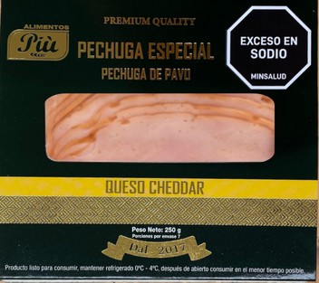 Pechuga Especial Pechuga de Pavo Queso Cheddar