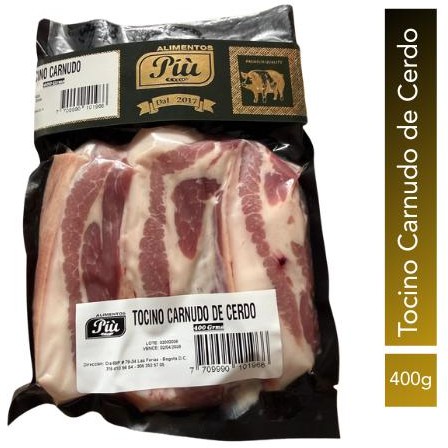Tocino carnudo de cerdo